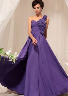 Gaun ungu panjang