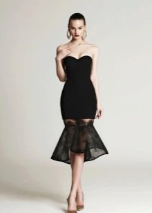 שמלת ערב קצרה שחורה
