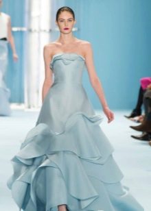 Sukienka wieczorowa Carolina Herrera niebieska