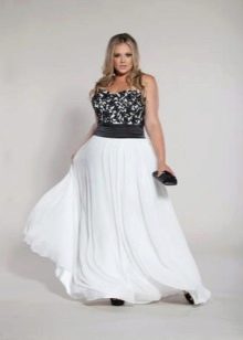 Plus Size na White Evening Party Dress