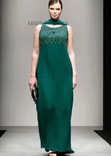 Elegantiška vakarinė suknelė iš Marina Rinaldi žalia