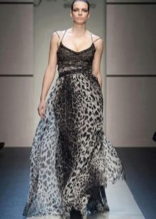 Lagana elegantna večernja haljina Elene Miro siva