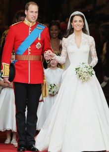 Kate Middleton kanten trouwjurk