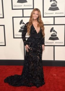 Vestido de noite preto de Beyoncé