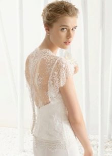 2016 vestido de novia con espalda abierta