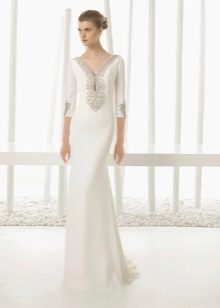 Gaun pengantin tertutup 2016 dengan hiasan