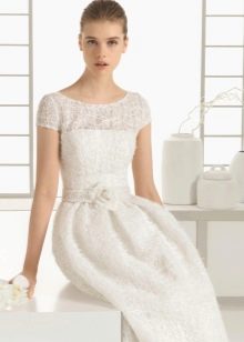 Сватбена рокля 2016 с къс ръкав