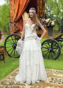 Boho stila kāzu kleita