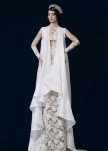 Retro stílusú menyasszonyi ruha csipkével