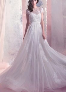 Vestido de noiva em corte A da coleção Enigma de Gabbiano