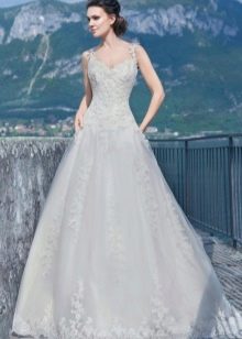 Vestido de noiva em linha A da coleção Venice de Gabbiano