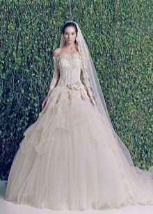 فستان زفاف شيفون 2014 من زهير مراد