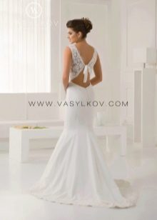 Gaun pengantin dengan punggung terbuka dari Vasilkov