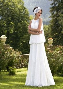 Vestido de novia de la colección Brilliant de Hadassa con top gratis