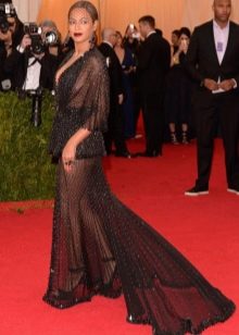 Ειλικρινές βραδινό φόρεμα με τρένο Beyoncé