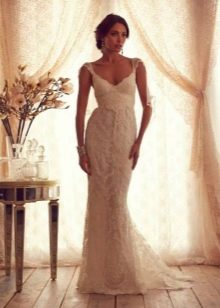 Anna Campbell Gossamer Bröllopsklänning med dekorationer