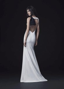 Gaun pengantin oleh Vera Wang 2016 dengan punggung terbuka