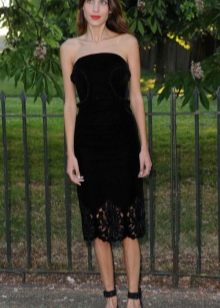 Alexa Chung кадифена рокля