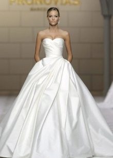 Long a-line wedding dress