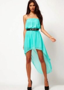 Turquoise tanned body dress