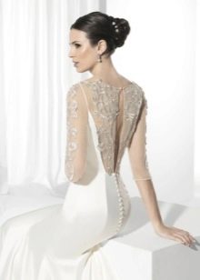 Franc Sarabia Lace Back Wedding Dress
