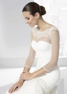Franc Sarabia Lace Top Wedding Dress
