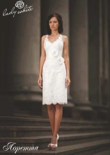 Vestido de noiva da coleção Enigma by Lady White, bainha curta