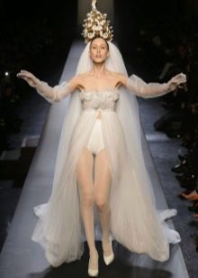 Jean Paul Gaultier trumpa vestuvinė suknelė