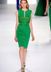 Zelena kratka haljina