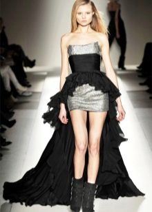 Glam rockowa sukienka krótki przód długi tył
