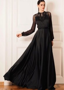 Bodenlanges A-Linien-Kleid im Chanel-Stil