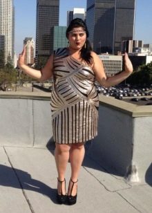 Šaty ve stylu Gatsby pro obézní ženy