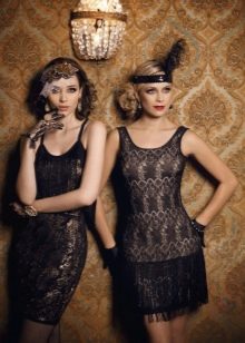 Zwarte Gatsby-jurken
