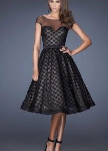 Kleid im Stil der neuen Schleife schwarz