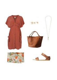 Terracotta dress accessories