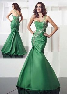 Grünes Meerjungfrauenkleid