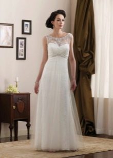 Krajkové svatební šaty A-Line