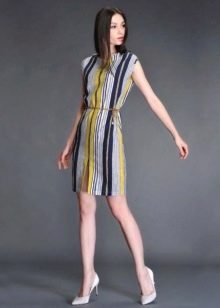 Midi Striped Straight Dress