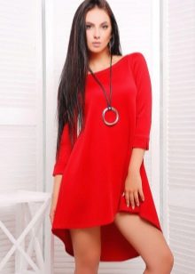 A-line dress with 3/4 sleeves