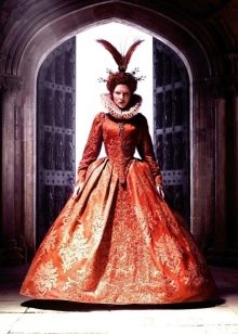 Robe baroque rouge
