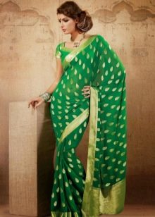 Zielona sari
