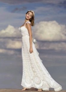 Gaun pengantin rajutan oleh Anna Radaeva