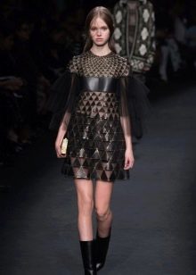 Dolce Gabbana Leather Dress