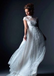Сватбена рокля ампир за бременни жени