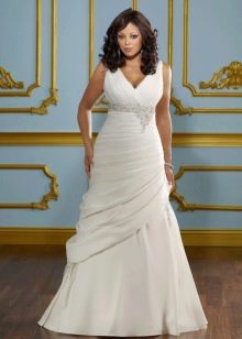 Wedding dress for the full a-line