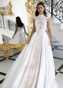 فستان الزفاف مع الدانتيل