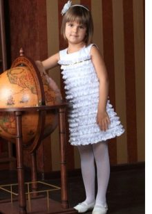 Gelaagde jurk voor meisjes van 6-8 jaar