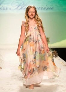 Váy hè cho bé gái chất liệu voan