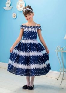 Ljetna haljina za djevojčicu u morskom stilu