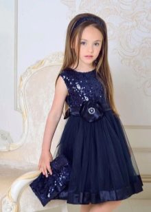 Elegantna večernja haljina za djevojčice sa šljokicama